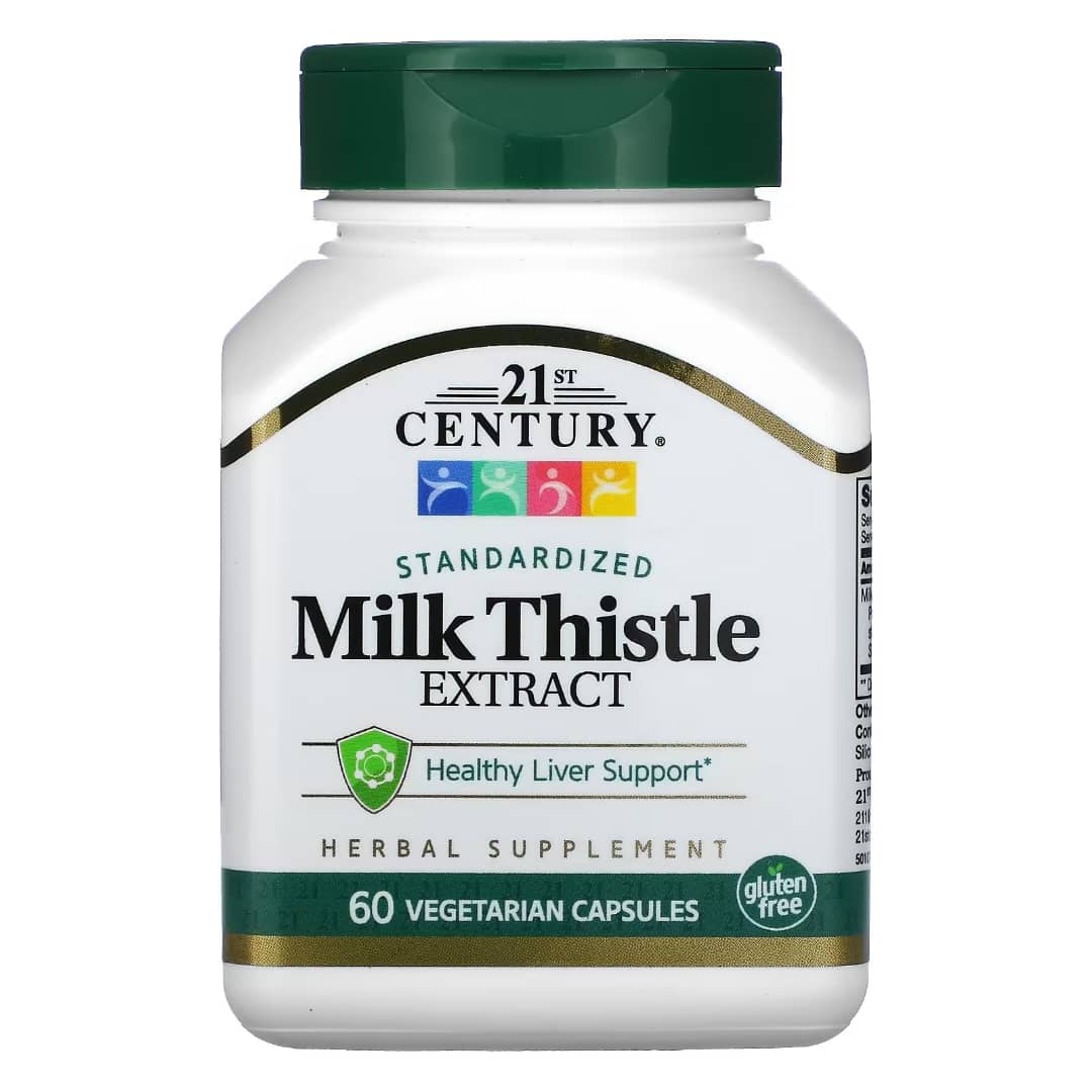 21st Century, Milk Thistle Extract, 60 Capsules