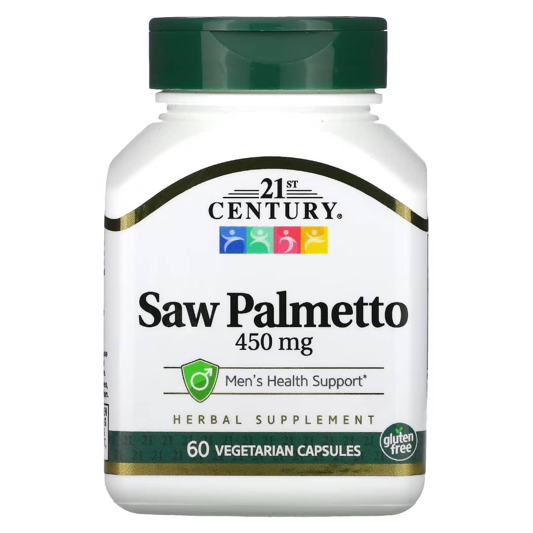 21st Century, Saw Palmetto, 450 mg, 60 Veg Capsules