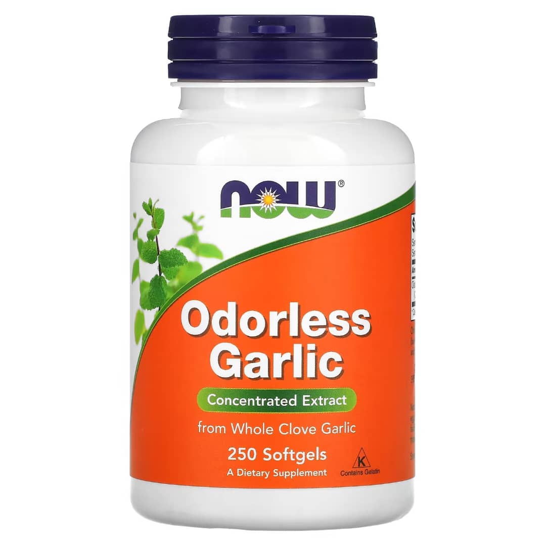 NOW Foods, Odorless Garlic, Concentrated Extract, 100 Softgels