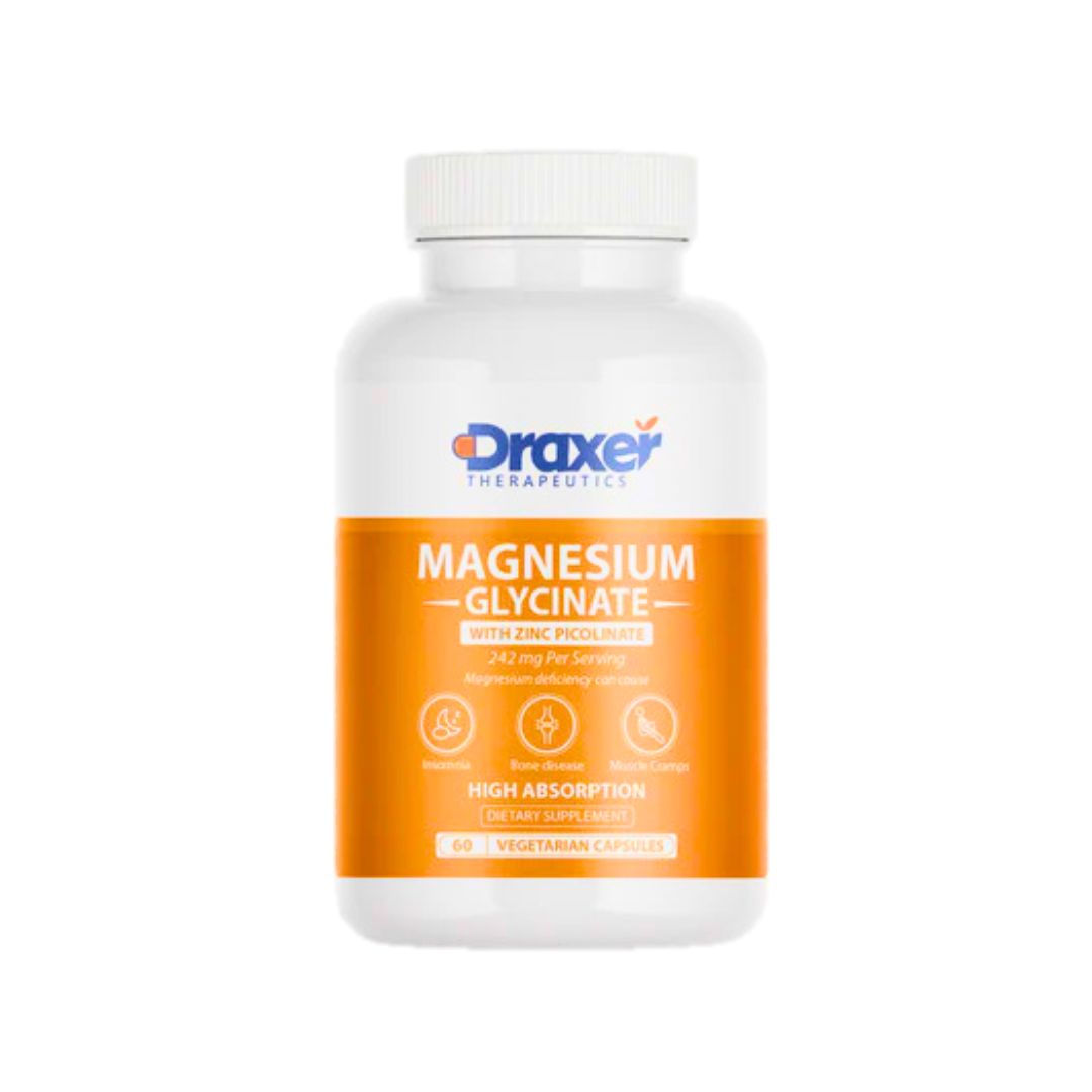Draxer Magnesium Glycinate 242mg, 60 Capsules